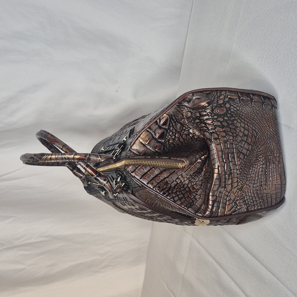 Brahmin FAYE Fall Tortoise Croc Embossed Handbag - Picture 10 of 17